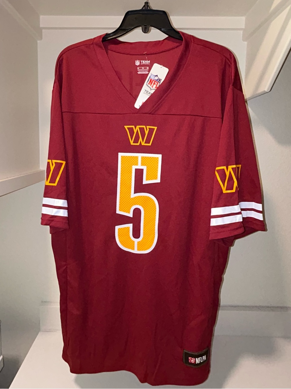 🏈🏟️ Washington Commanders #5 DANIELS NFL Football Jersey 🏟️🏈